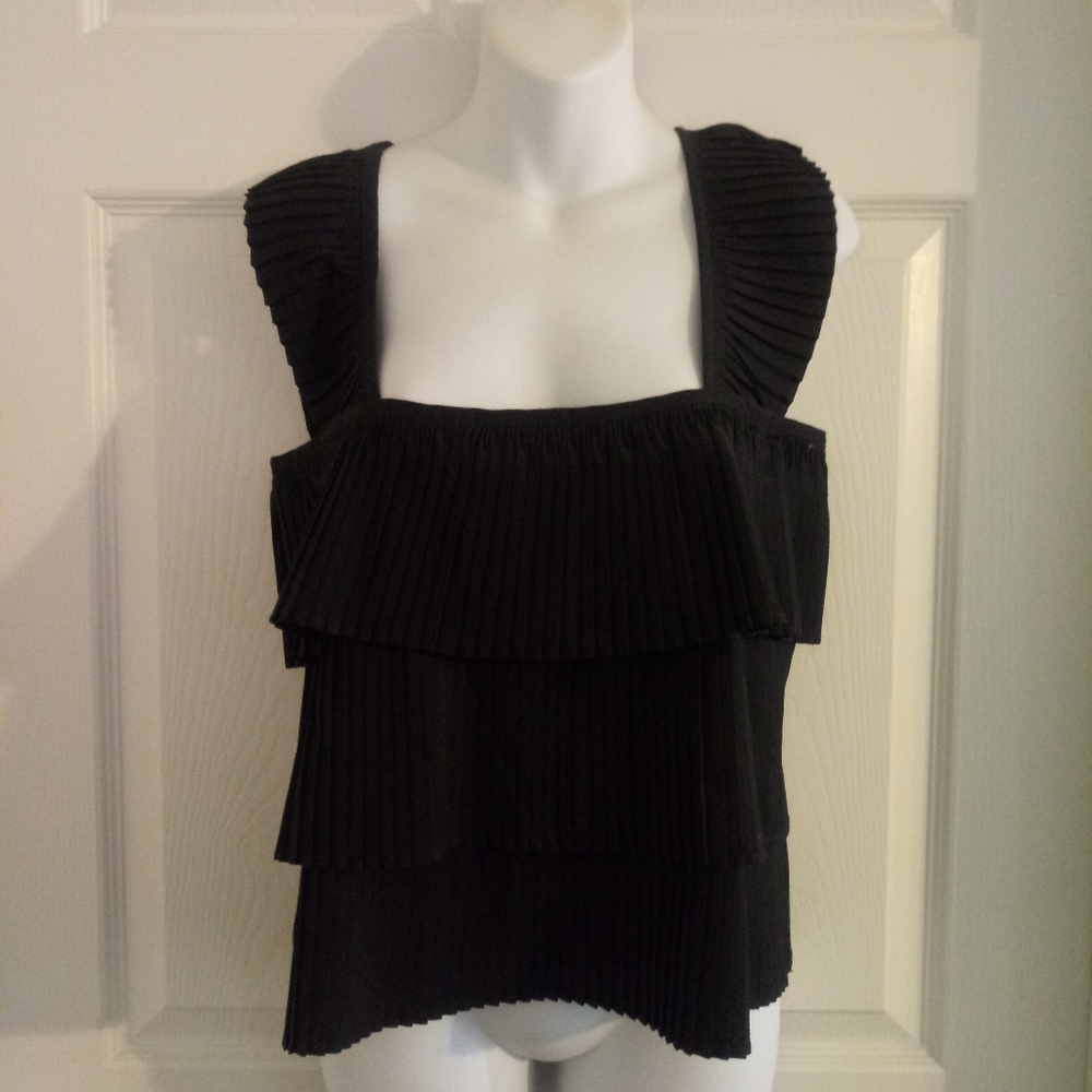 3/$30 J crew pleated top